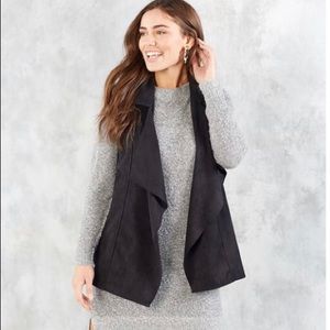 NWT Mud Pie Charcoal Vest